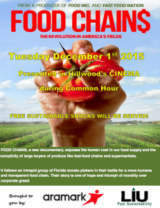 food chains campus poster