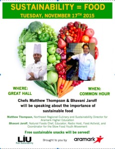 sustainable food flyer